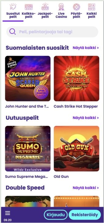 Wildz kasino ilman rekisteröitymistä