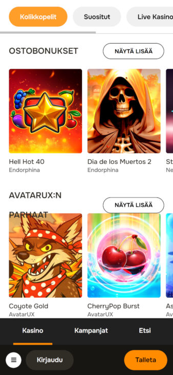 jellona kasinon ilman rekisteröitymistä peliaula