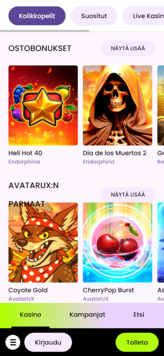 rullat kasinon ilman rekisteröitymistä peliaula