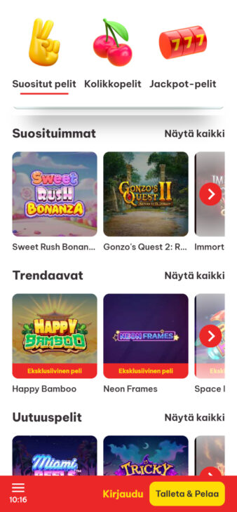 tuplaus kasinon ilman rekisteröitymistä peliaula