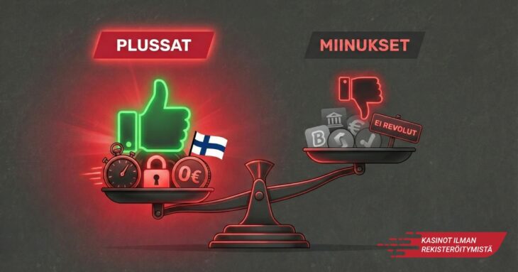 trumo kasinot plussat miinukset